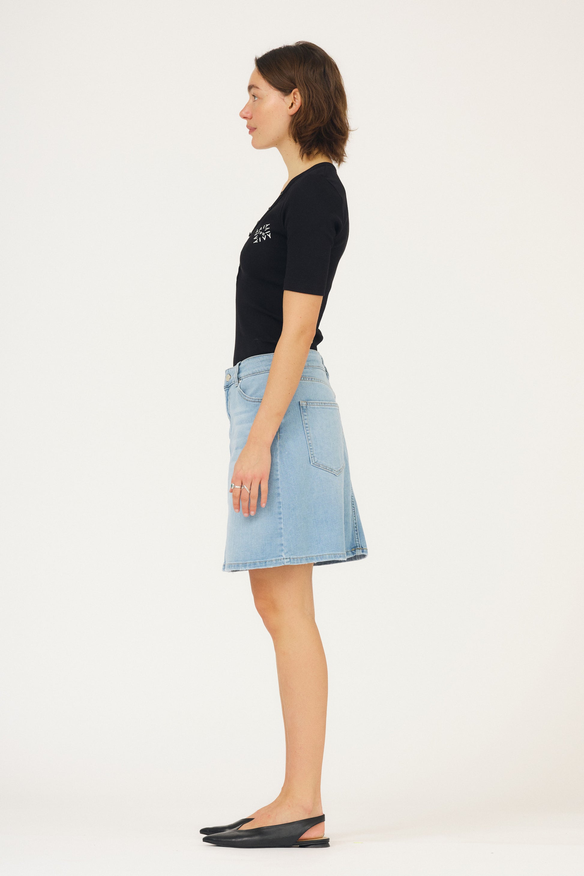 IVY Copenhagen IVY-Angie Denim Skirt Wash Bright Lima Skirt 51 Denim Blue