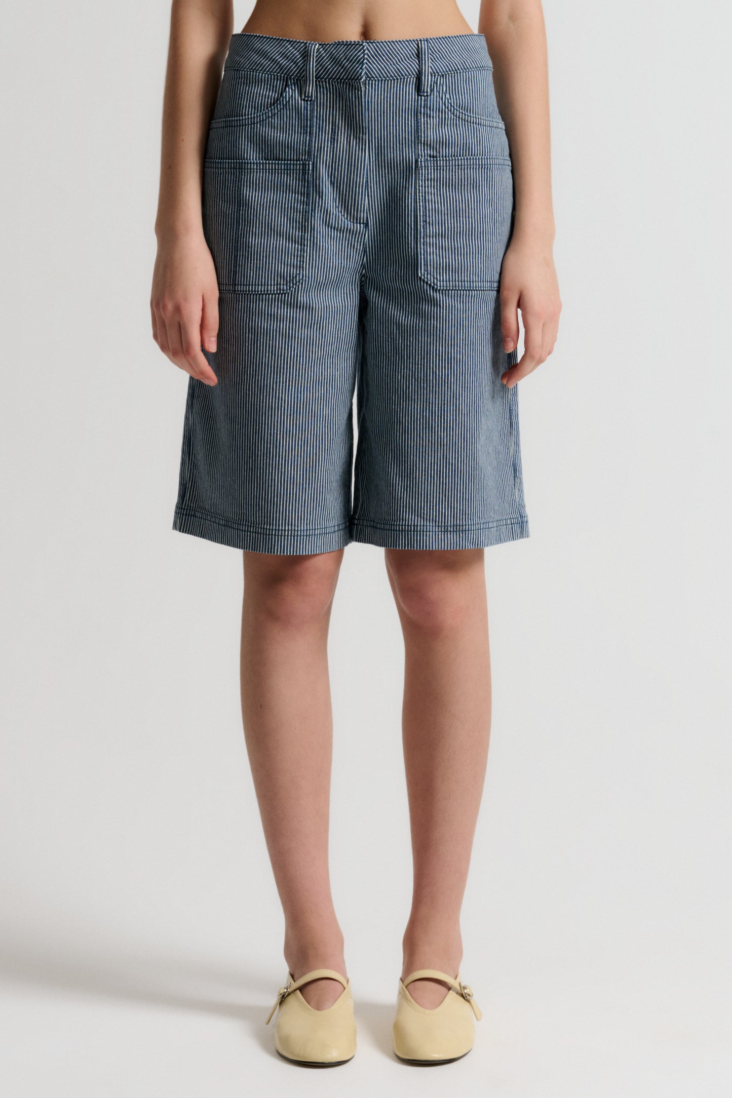 IVY Copenhagen IVY-Brooke Worker Shorts Sailor Stripe Jeans & Pants 00 Striped