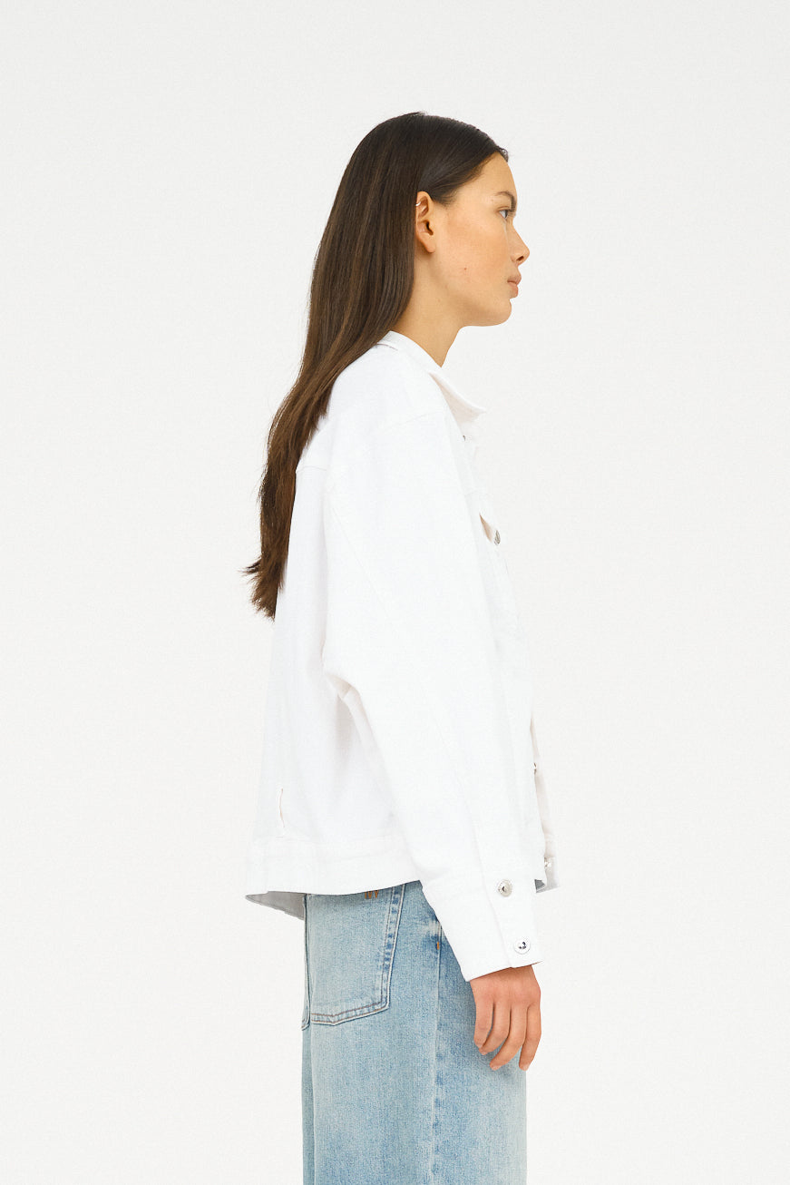 IVY Copenhagen IVY-Tara Denim Jacket White Coats & Jackets 01 White