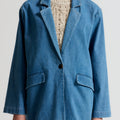 IVY Copenhagen IVY-Ada Boxy Blazer Wash Garda Coats & Jackets 51 Denim Blue