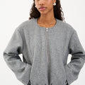 IVY Copenhagen IVY-Adaleide Bomber Jacket Coats & Jackets 81 Grey Melange