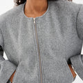 IVY Copenhagen IVY-Adaleide Bomber Jacket Coats & Jackets 81 Grey Melange