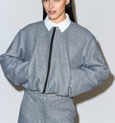 IVY Copenhagen IVY-Adaleide Bomber Jacket Coats & Jackets 81 Grey Melange