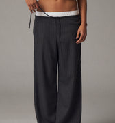 IVY Copenhagen IVY-Alanis Sporty Pant Pin Stripe Jeans & Pants 8 Grey