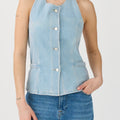 IVY Copenhagen IVY-Alba Halterneck Top Wash Le Havre Shirts & Blouses 51 Denim Blue