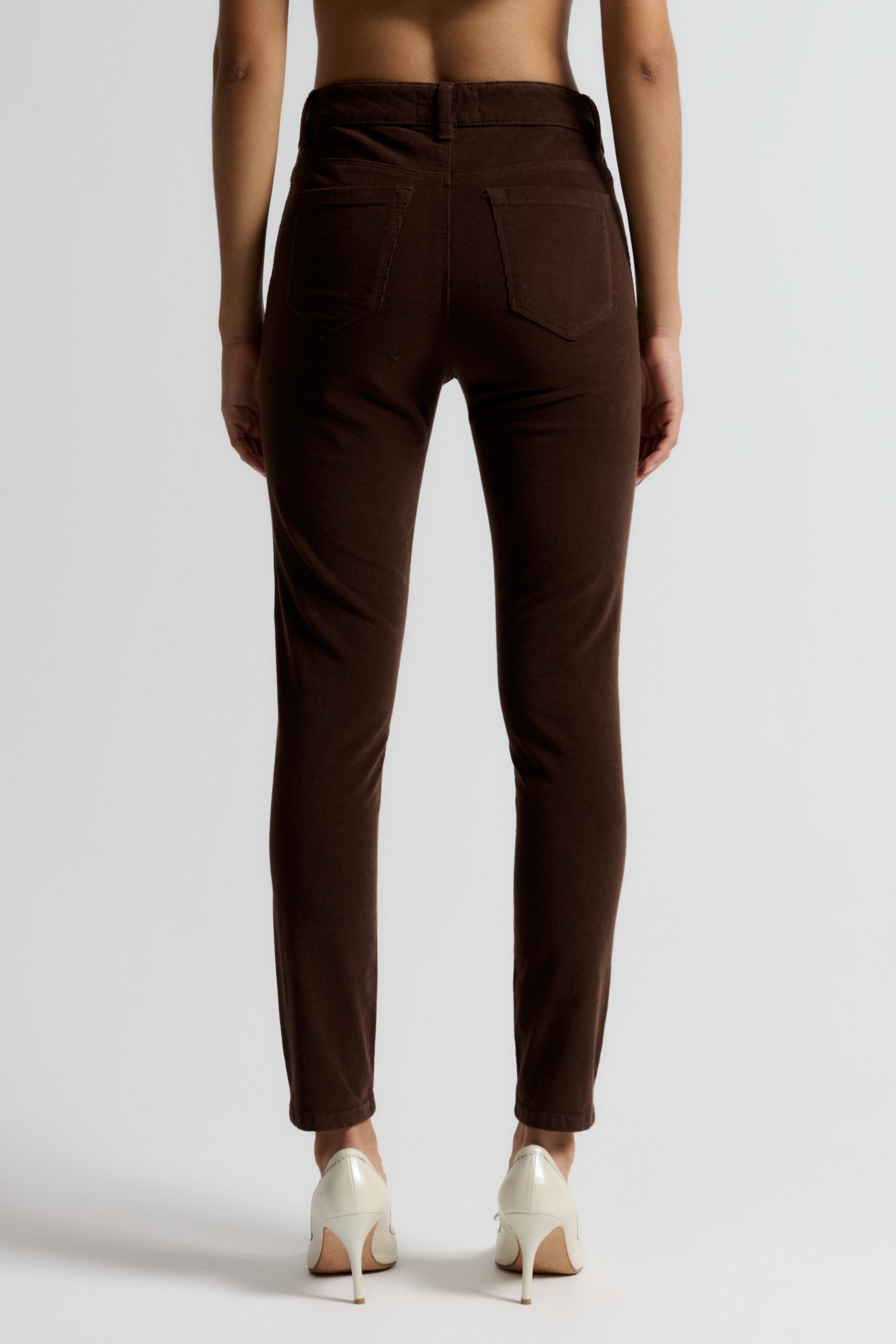 IVY Copenhagen IVY-Alexa Cropped Jeans Baby Cord Jeans & Pants 722 Expresso Brown
