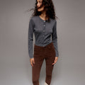 IVY Copenhagen IVY-Alexa Cropped Jeans Baby Cord Jeans & Pants 722 Expresso Brown