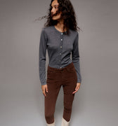 IVY Copenhagen IVY-Alexa Cropped Jeans Baby Cord Jeans & Pants 722 Expresso Brown