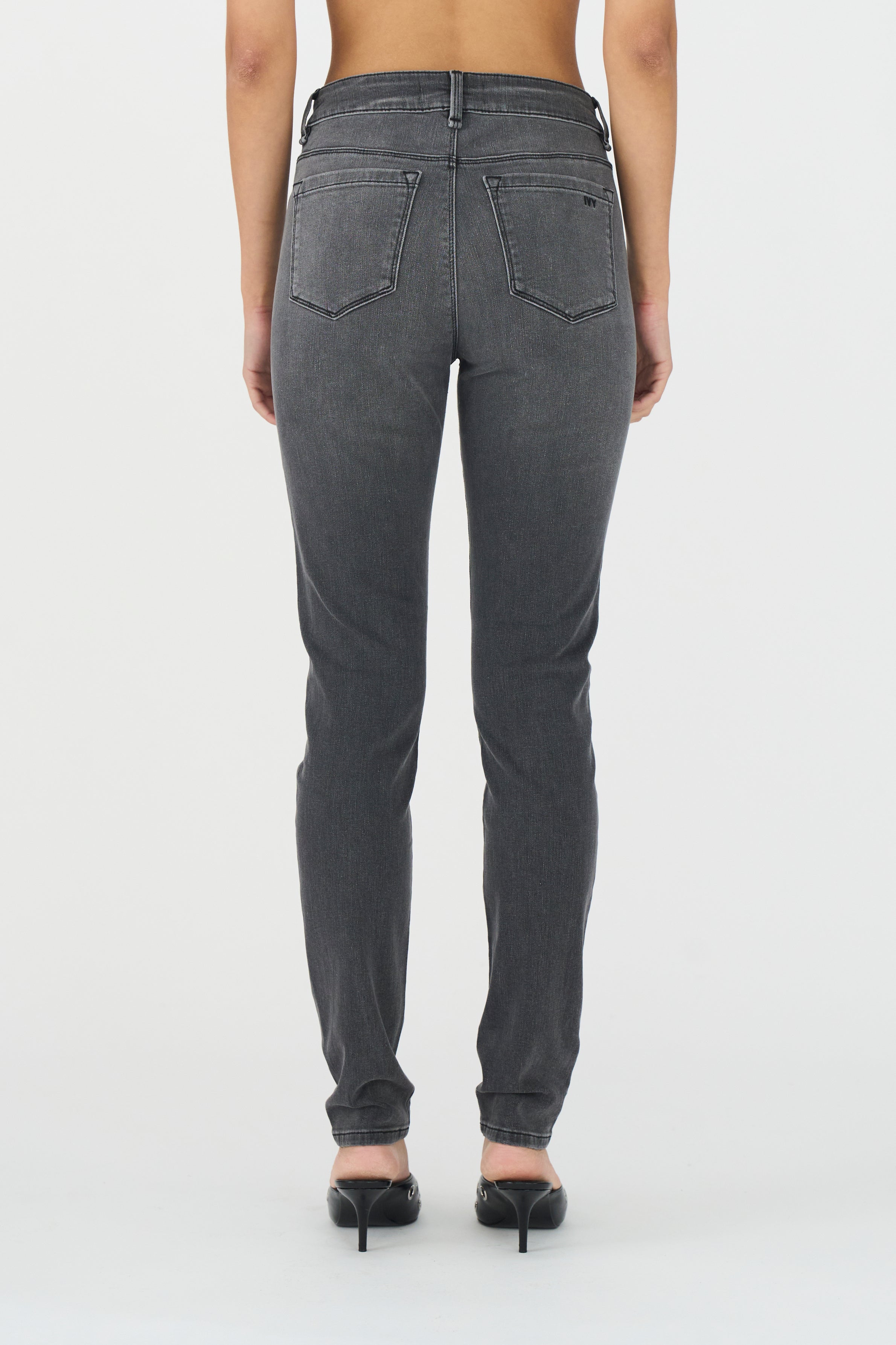 IVY Copenhagen IVY-Alexa Cropped Jeans Wash London Grey Jeans & Pants 8 Grey