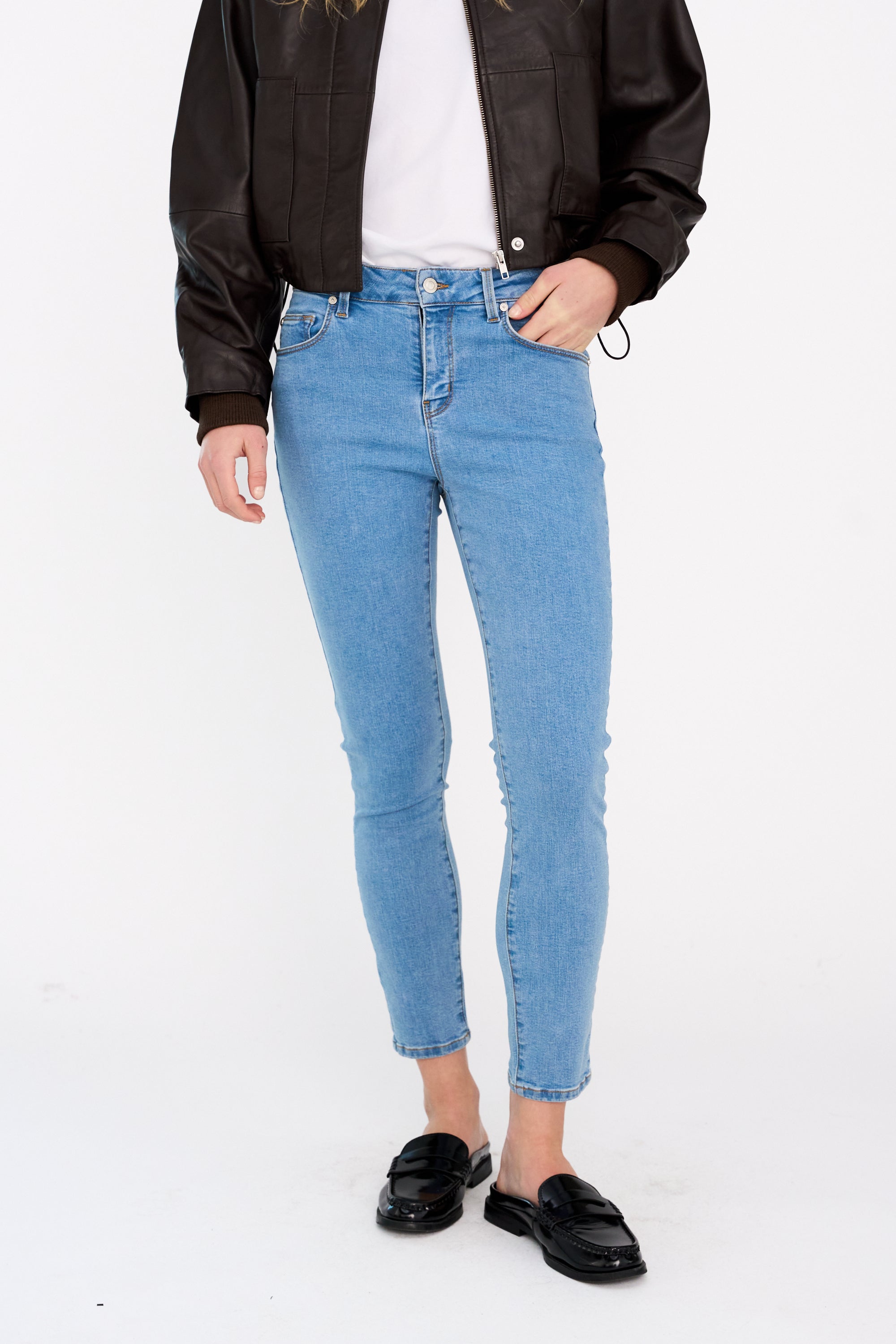 IVY Copenhagen IVY-Alexa Cropped Jeans Wash Westminster Jeans & Pants 51 Denim Blue