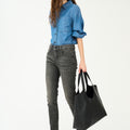 IVY Copenhagen IVY-Alexa Cropped Jeans Wash Westport Black Jeans & Pants 8 Grey