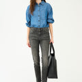 IVY Copenhagen IVY-Alexa Cropped Jeans Wash Westport Black Jeans & Pants 8 Grey