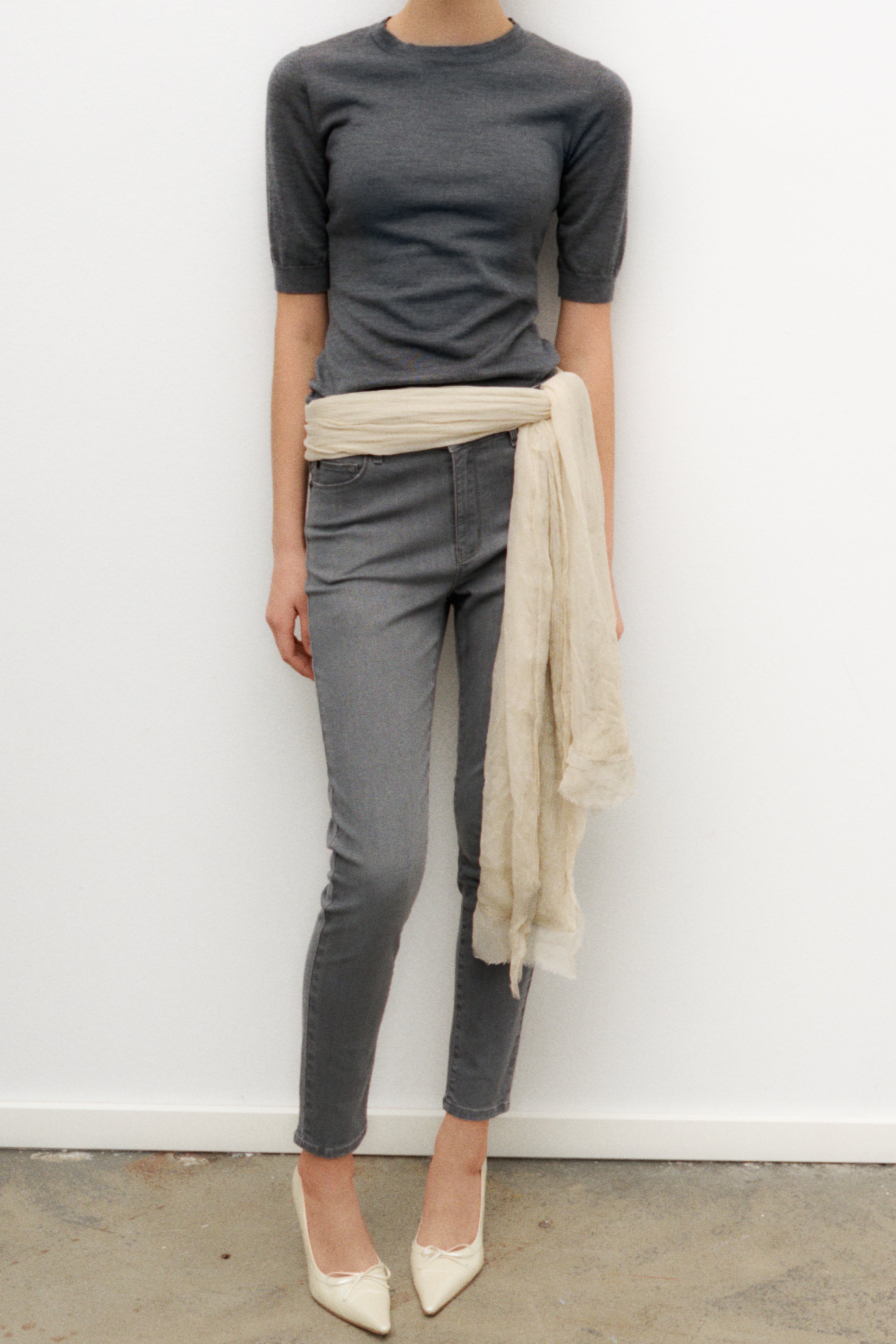 IVY Copenhagen IVY-Alexa Jeans Excl. Greece Silver Grey Jeans & Pants 862 Silver Grey