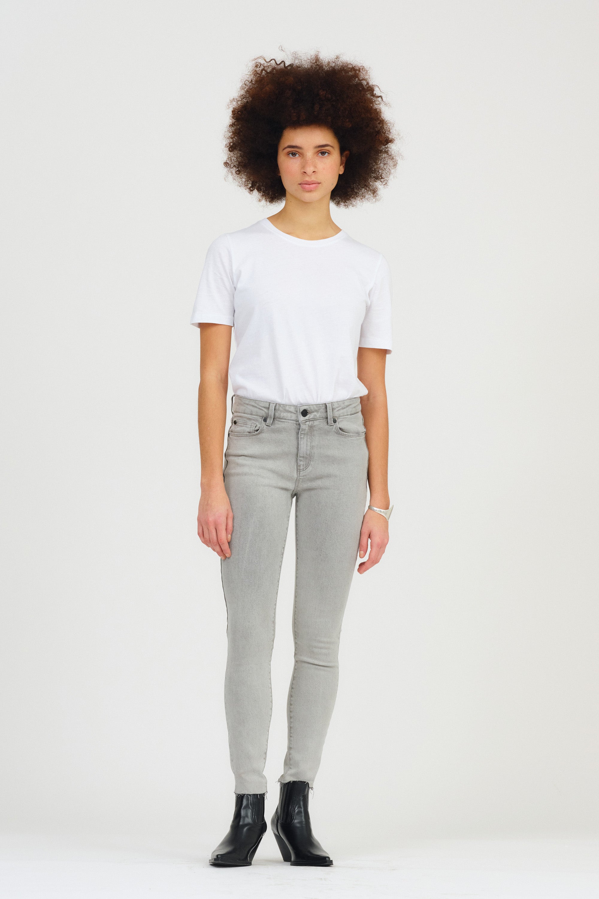 IVY Copenhagen IVY-Alexa Jeans Wash Brilliant Grey Jeans & Pants 8 Grey