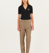 IVY Copenhagen IVY-Ali Kylie Leather Pant Leather 753 Cool Taupe