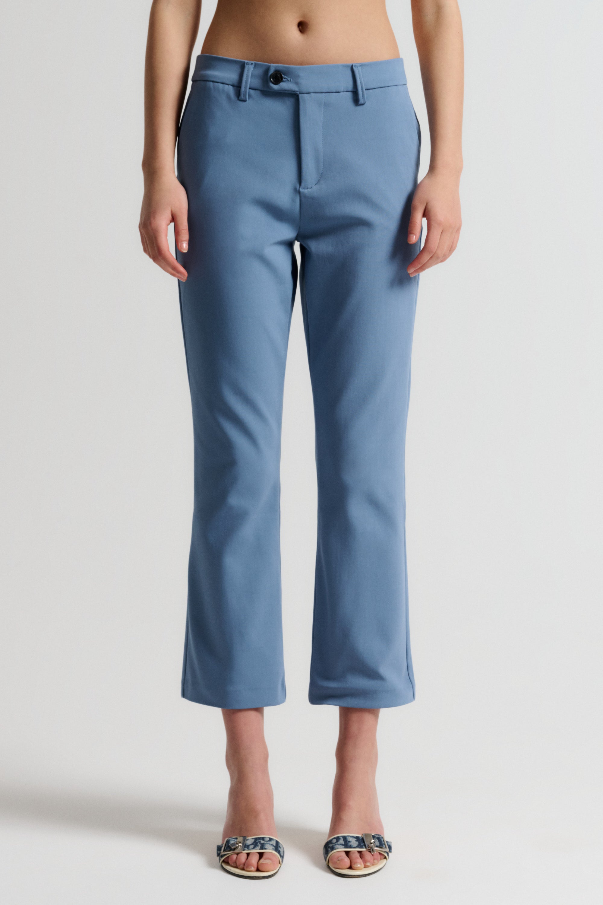 IVY Copenhagen IVY-Alice Cropped Flare Pant Jeans & Pants 532 Dusty Light Blue