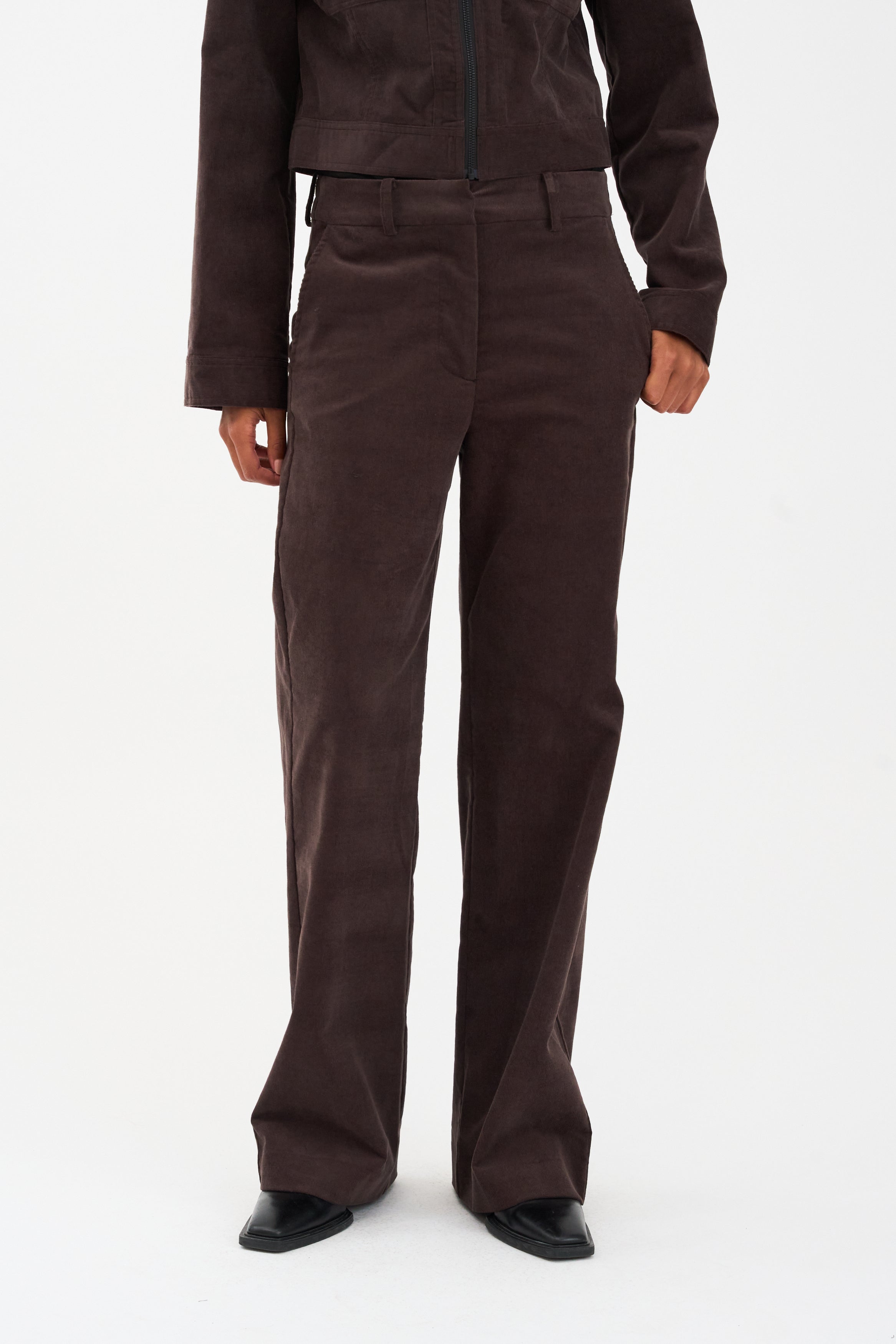 IVY Copenhagen IVY-Alice Wide Cord Pant Jeans & Pants 722 Expresso Brown