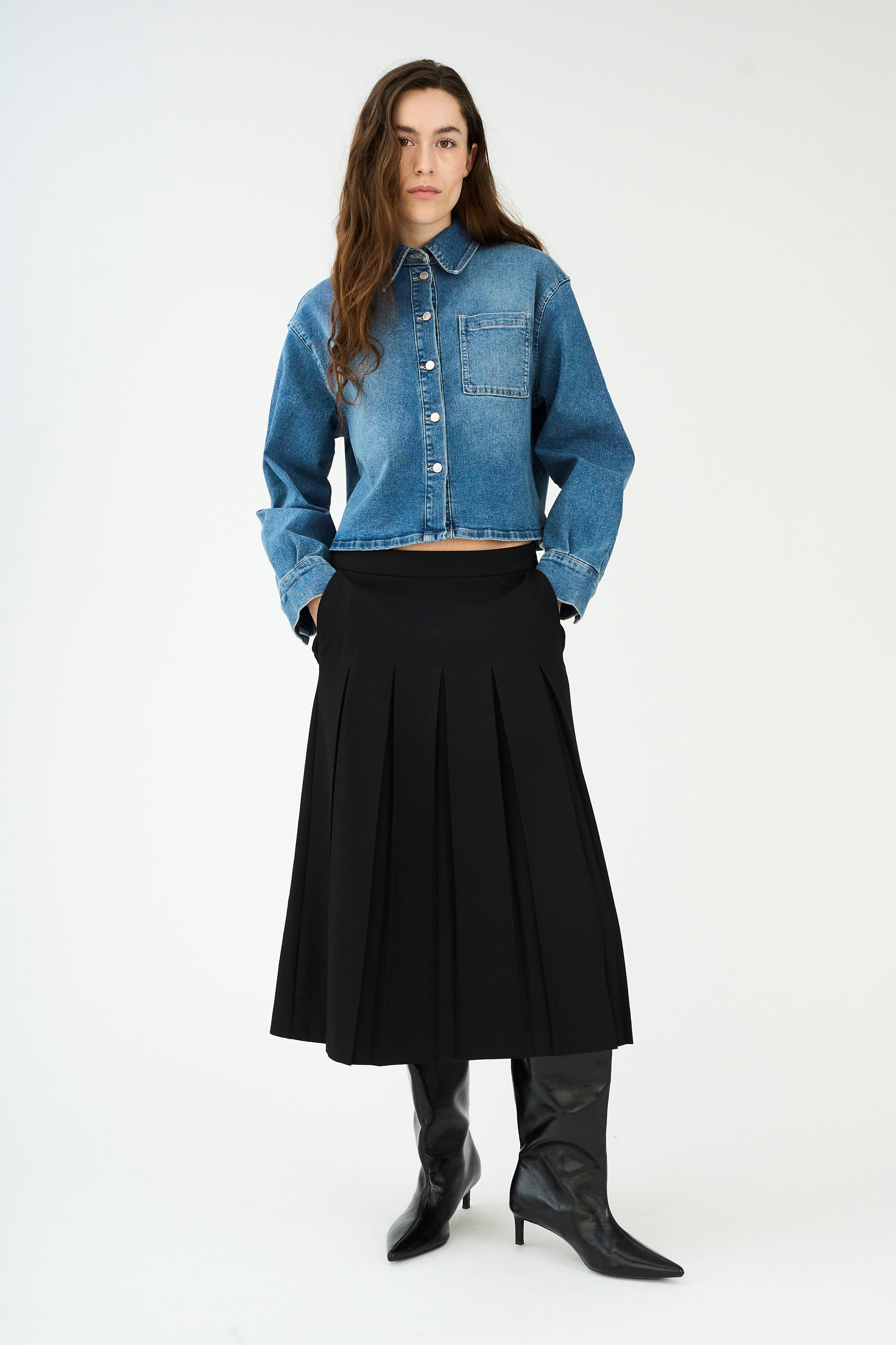 IVY Copenhagen IVY-Andrea Pleat Skirt Skirt 9 Black