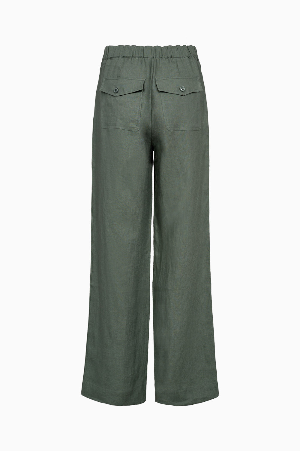 IVY Copenhagen IVY-Augusta 70's Linen Pant Jeans & Pants 681 Dusty Steel Green