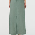 IVY Copenhagen IVY-Augusta 70's Linen Skirt Skirt 681 Dusty Steel Green