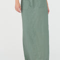 IVY Copenhagen IVY-Augusta 70's Linen Skirt Skirt 681 Dusty Steel Green