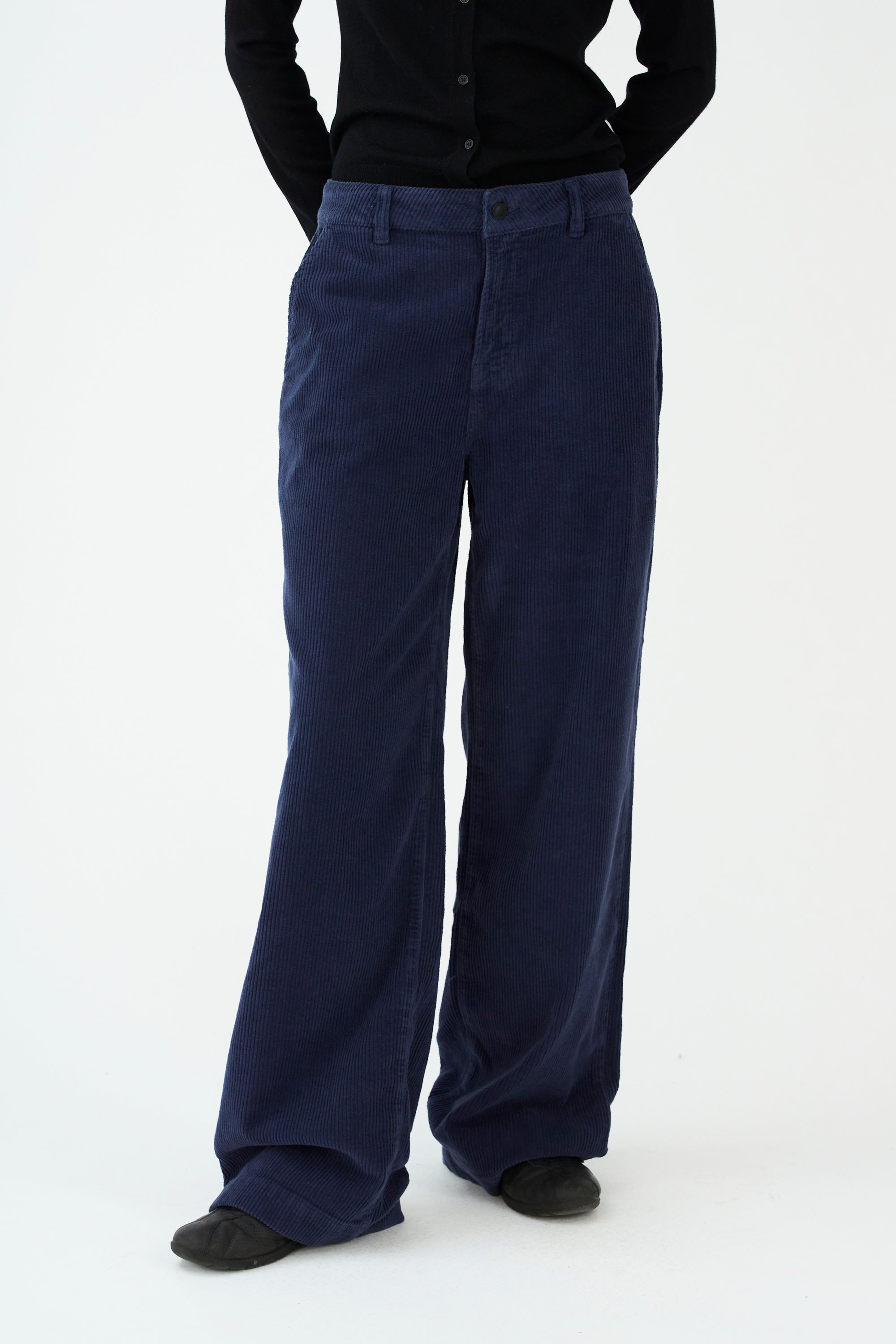 IVY Copenhagen IVY-Augusta French Jeans Exclusive Cord Jeans & Pants 523 Deep Navy Blue