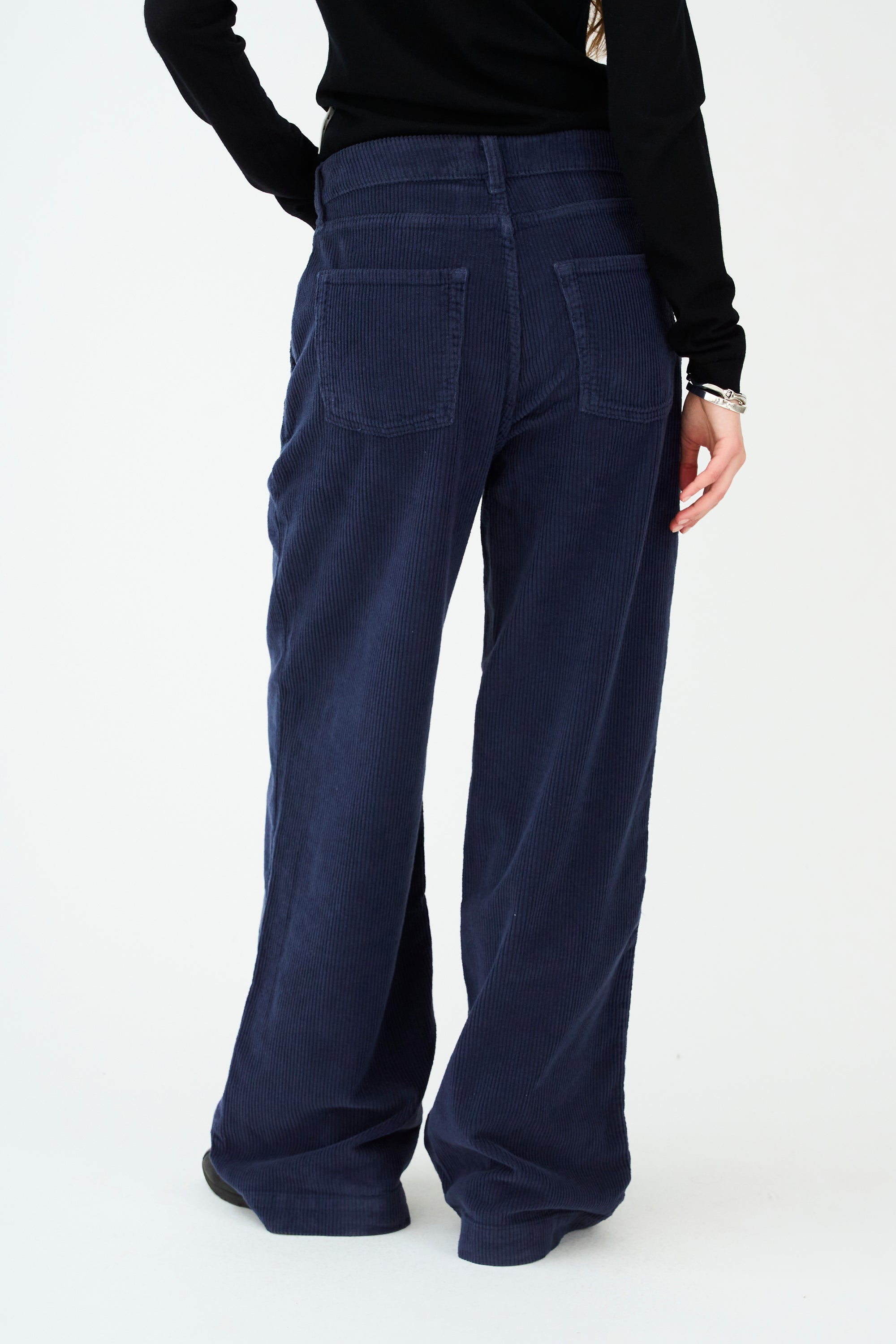 IVY Copenhagen IVY-Augusta French Jeans Exclusive Cord Jeans & Pants 523 Deep Navy Blue