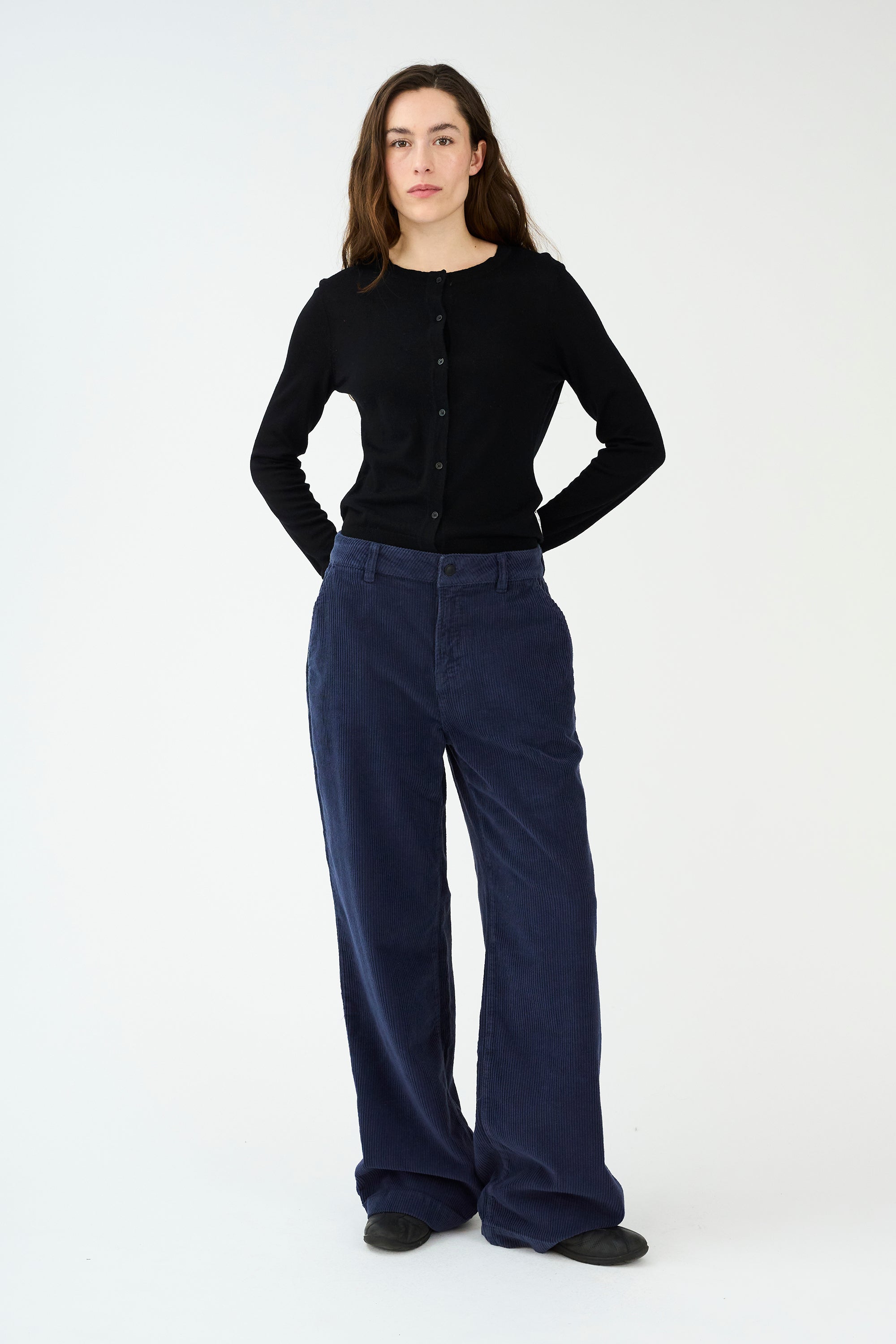 IVY Copenhagen IVY-Augusta French Jeans Exclusive Cord Jeans & Pants 523 Deep Navy Blue