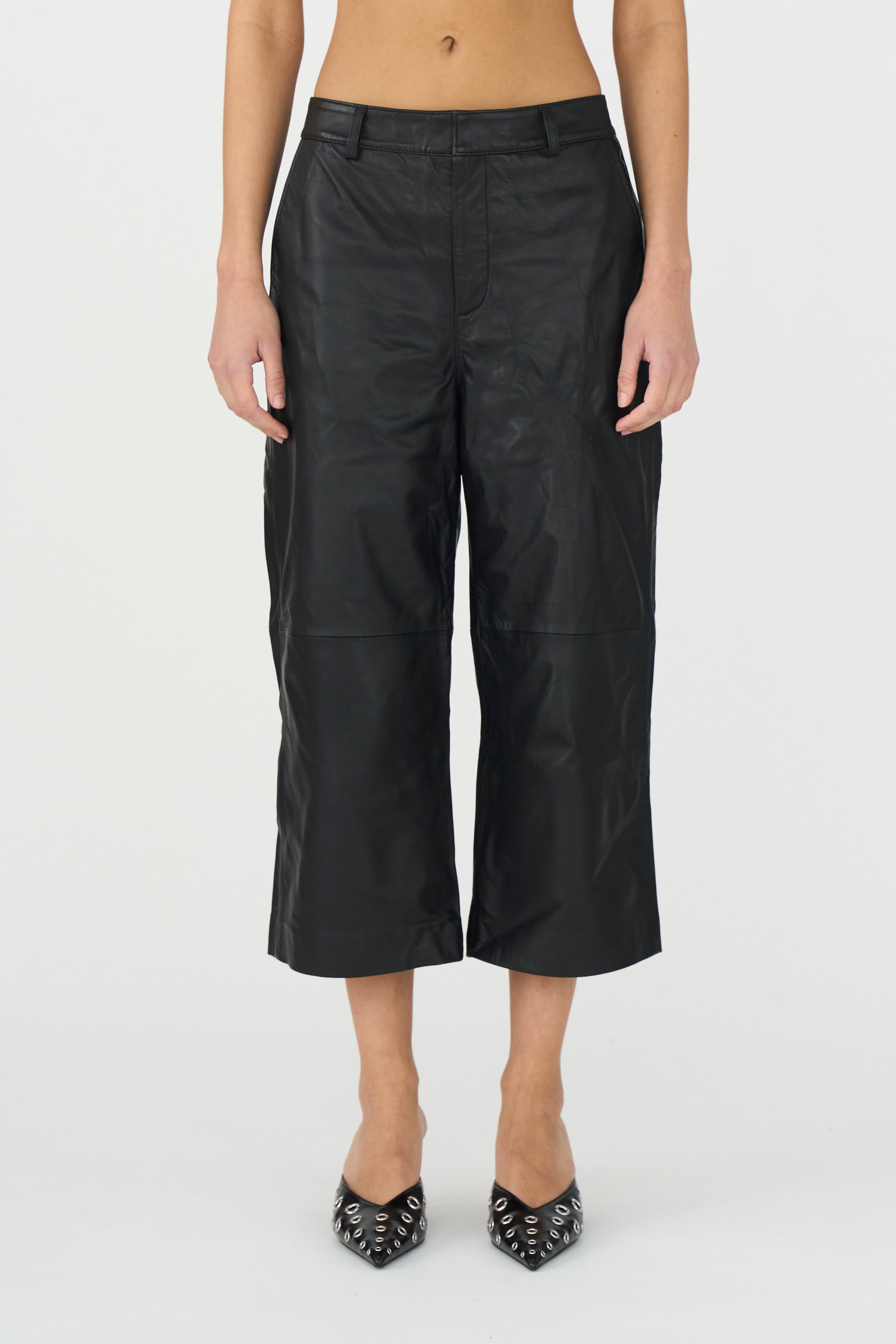 IVY Copenhagen IVY-Augusta French Leather Culotte Leather 9 Black