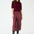 IVY Copenhagen IVY-Augusta French Leather Culotte Leather Burgundy