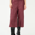 IVY Copenhagen IVY-Augusta French Leather Culotte Leather Burgundy