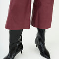 IVY Copenhagen IVY-Augusta French Leather Culotte Leather Burgundy