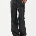 IVY Copenhagen IVY-Augusta French Leather Pant Jeans & Pants 9 Black