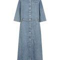 IVY Copenhagen IVY-Augusta Long Dress Wash Bedford Vintage Dresses 51 Denim Blue