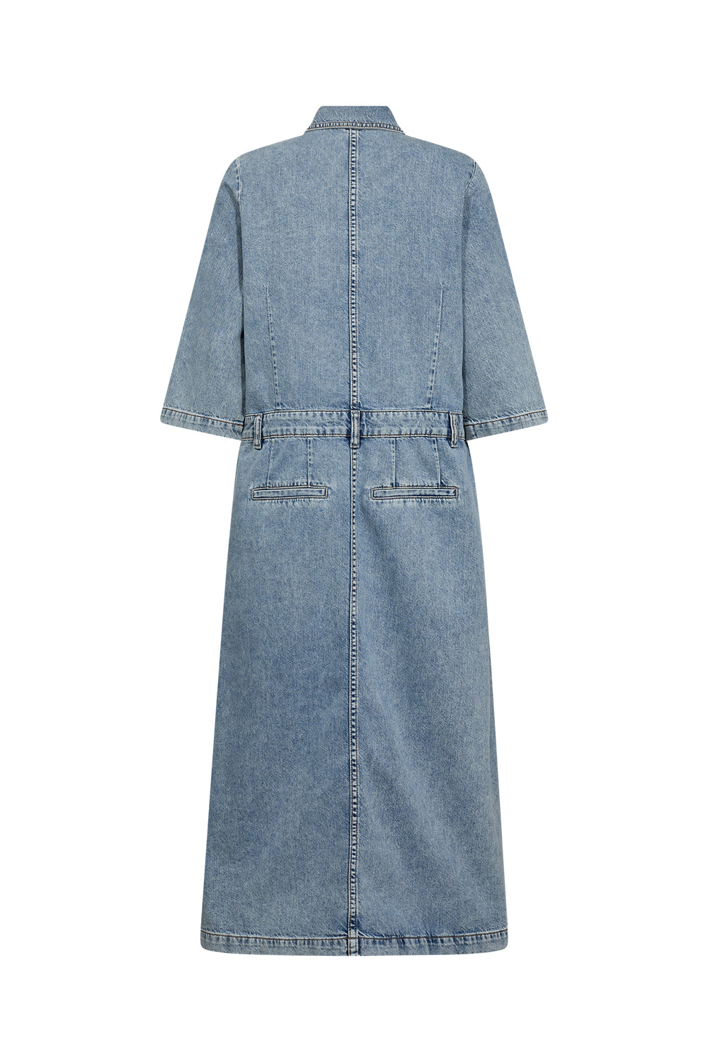 IVY Copenhagen IVY-Augusta Long Dress Wash Bedford Vintage Dresses 51 Denim Blue