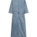 IVY Copenhagen IVY-Augusta Long Dress Wash Bedford Vintage Dresses 51 Denim Blue