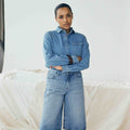 IVY Copenhagen IVY-Augusta Long Shorts Wash Palencia Jeans & Pants 51 Denim Blue
