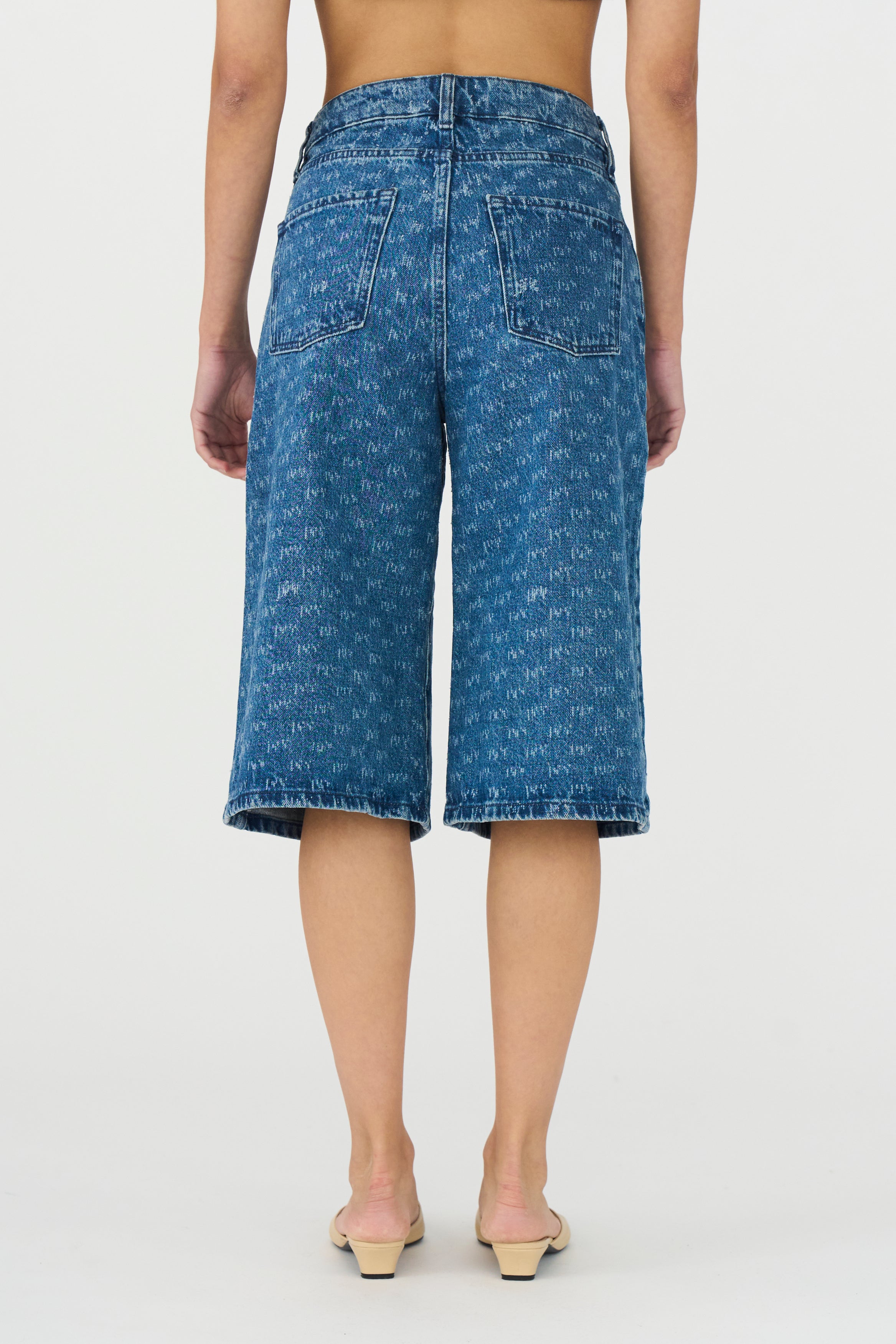 IVY Copenhagen IVY-Augusta Long Shorts Wash Punch Needle Jeans & Pants 51 Denim Blue