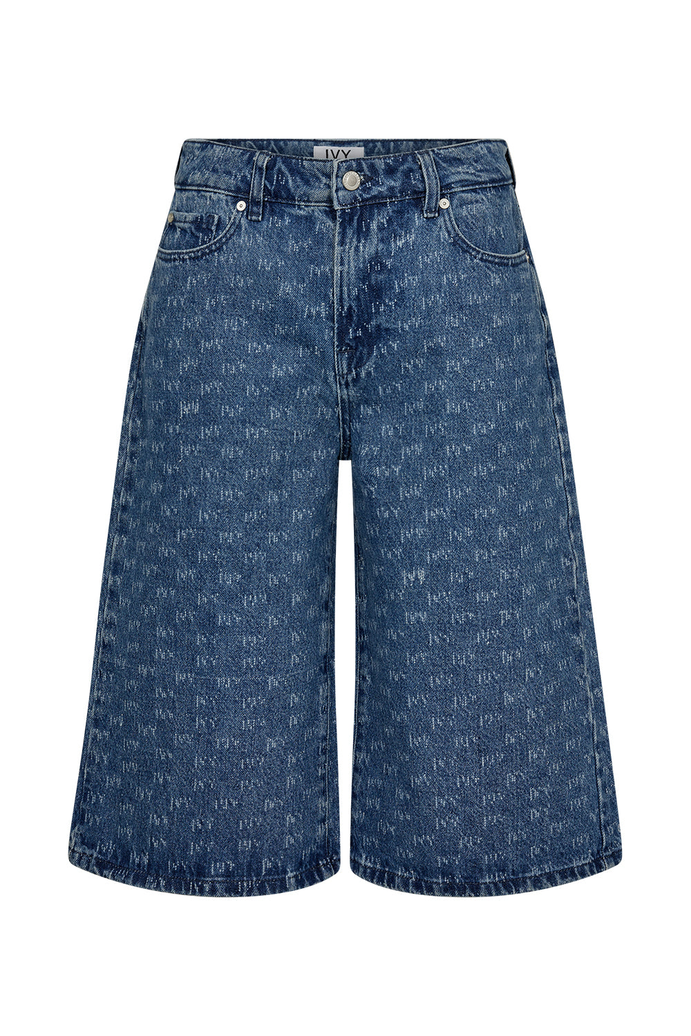 IVY Copenhagen IVY-Augusta Long Shorts Wash Punch Needle Jeans & Pants 51 Denim Blue