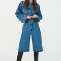 IVY Copenhagen IVY-Augusta Long Shorts Wash Punch Needle Jeans & Pants 51 Denim Blue