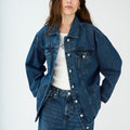 IVY Copenhagen IVY-Augusta Oversize Jacket Wash Waterford Coats & Jackets 51 Denim Blue