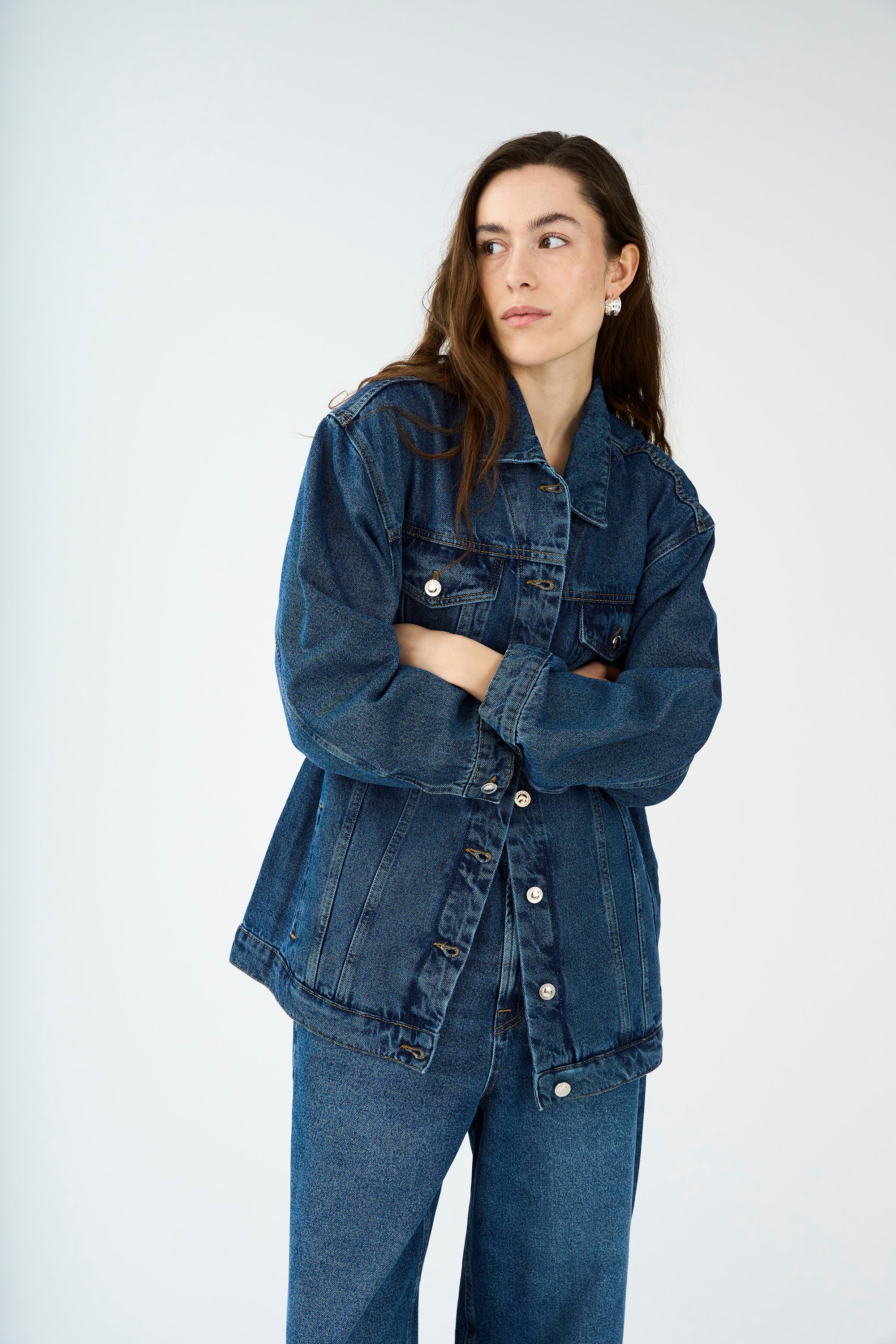IVY Copenhagen IVY-Augusta Oversize Jacket Wash Waterford Coats & Jackets 51 Denim Blue