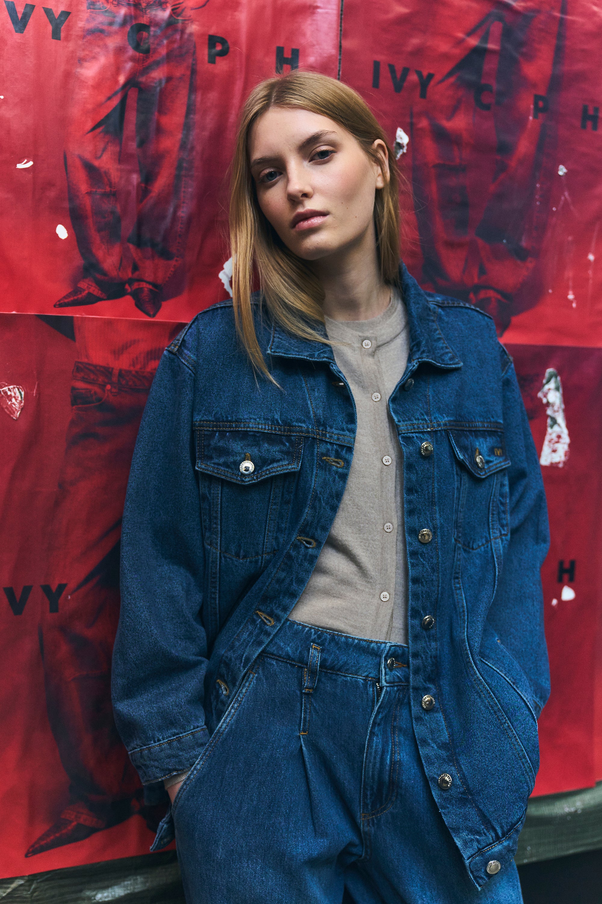 IVY Copenhagen IVY-Augusta Oversize Jacket Wash Waterford Coats & Jackets 51 Denim Blue
