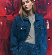 IVY Copenhagen IVY-Augusta Oversize Jacket Wash Waterford Coats & Jackets 51 Denim Blue