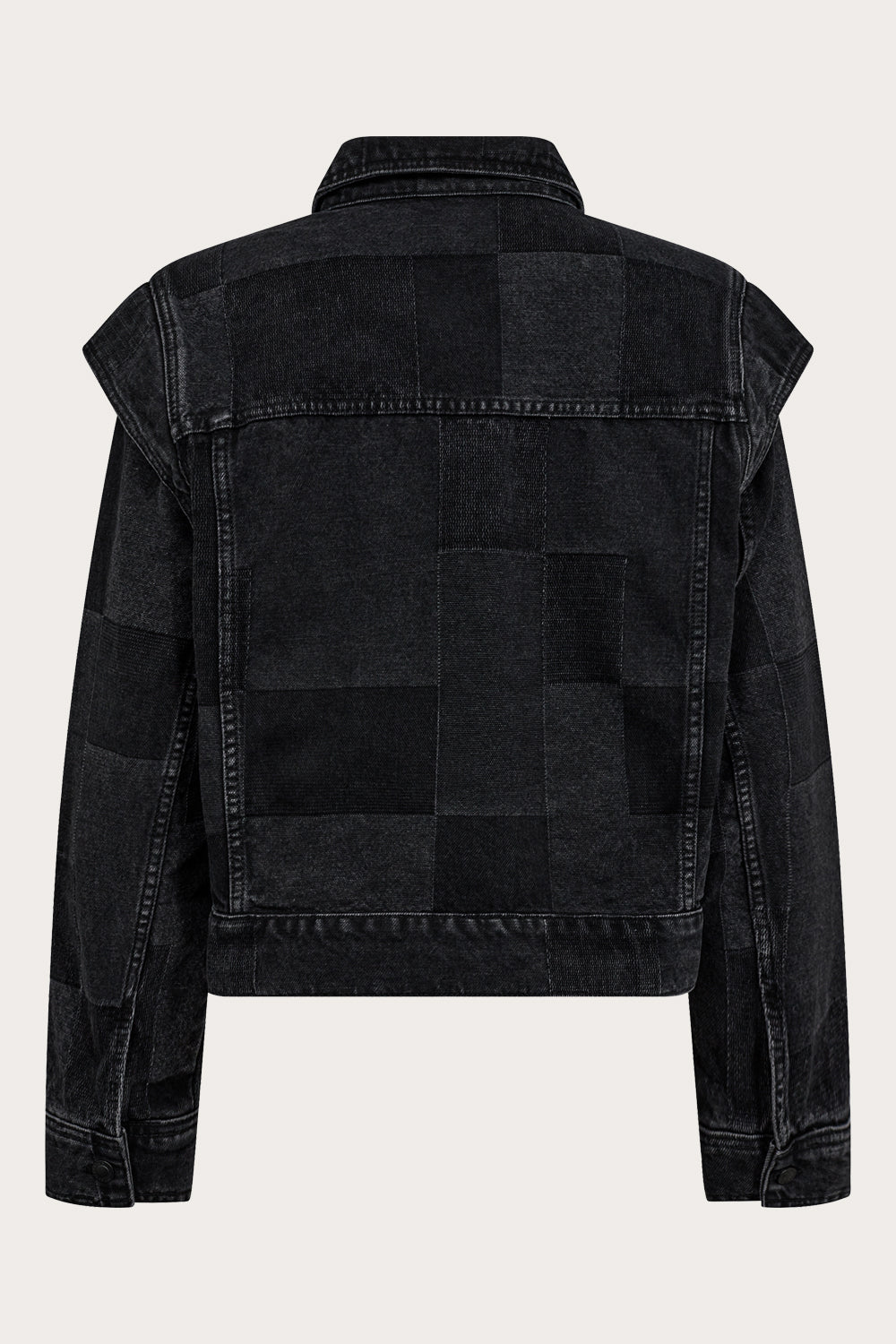 IVY Copenhagen IVY-Bria Patchwork Jacket Wash Black Coats & Jackets