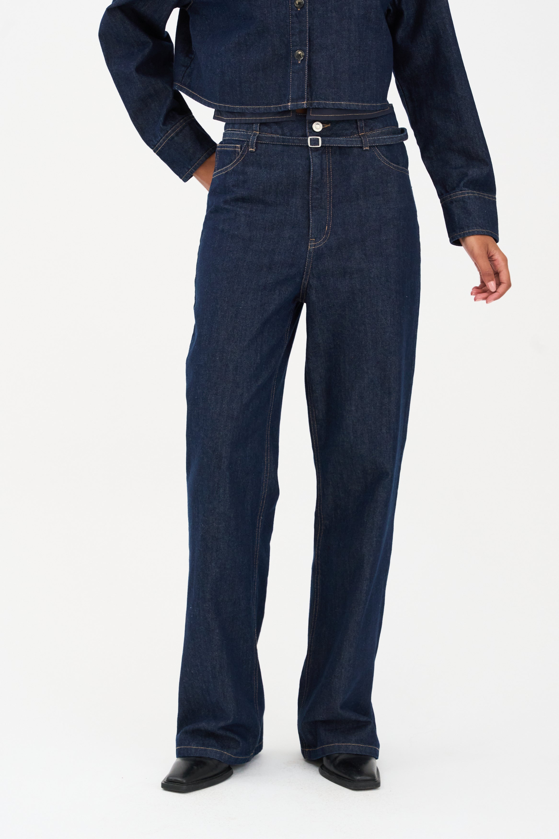 IVY Copenhagen IVY-Brooke Belted Jeans Wash Manhattan Rinse Jeans & Pants 510 Rinse Denim