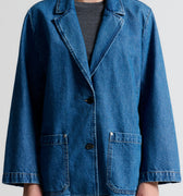 IVY Copenhagen IVY-Brooke Boxy Blazer Wash Jaca Coats & Jackets 51 Denim Blue