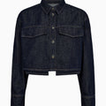 IVY Copenhagen IVY-Brooke Cropped Detail Denim Shirt Wash Manhattan Rinse Shirts & Blouses 510 Rinse Denim