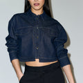IVY Copenhagen IVY-Brooke Cropped Detail Denim Shirt Wash Manhattan Rinse Shirts & Blouses 510 Rinse Denim