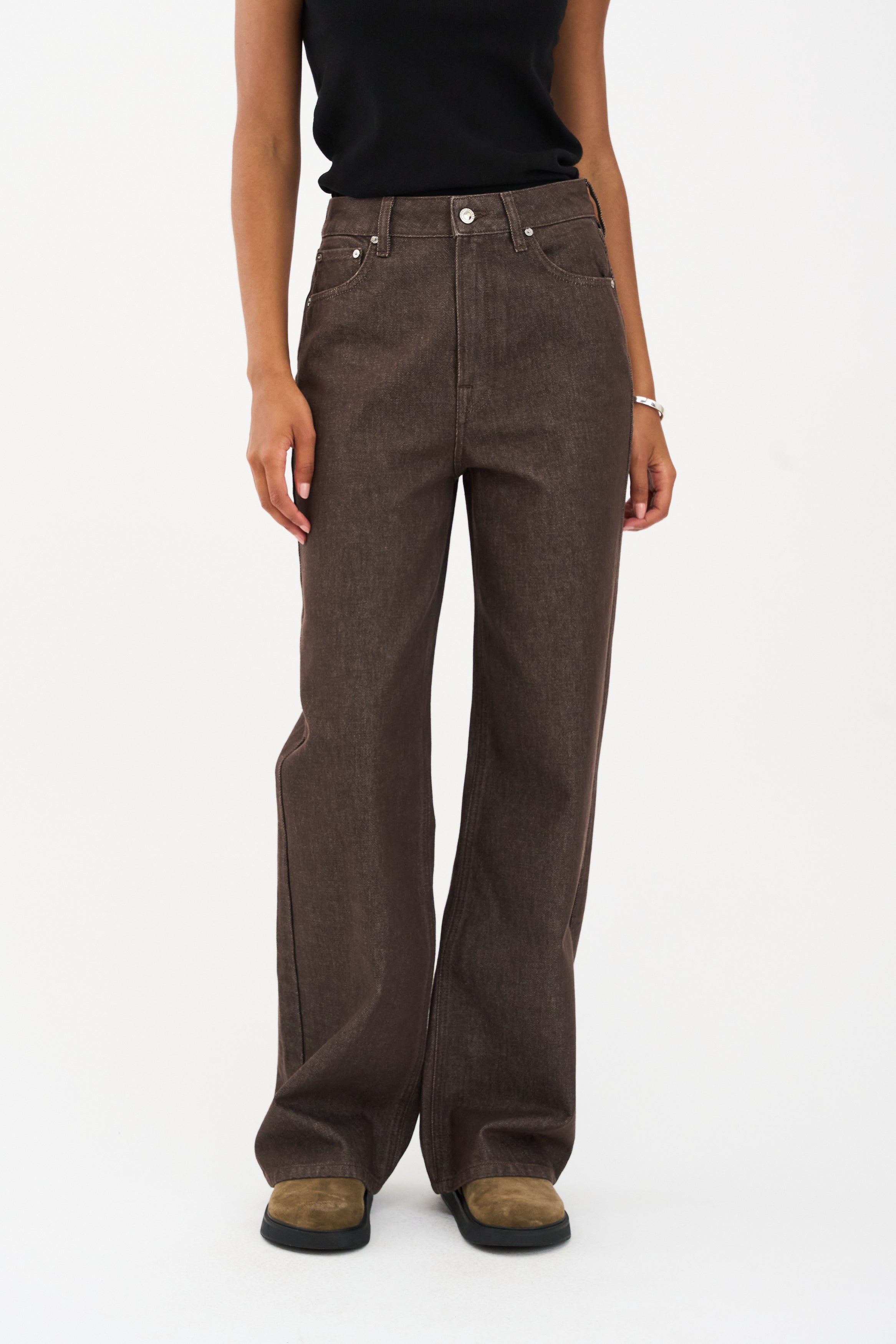 IVY Copenhagen IVY-Brooke Jeans Exclusive Brown Bourgogne Jeans & Pants 370 Burgundy